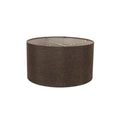 Chocolate Burlap Shallow Drum Lampshade 18X18X10