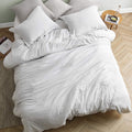 Chommie Weighted Natural Loft Comforter Farmhouse White