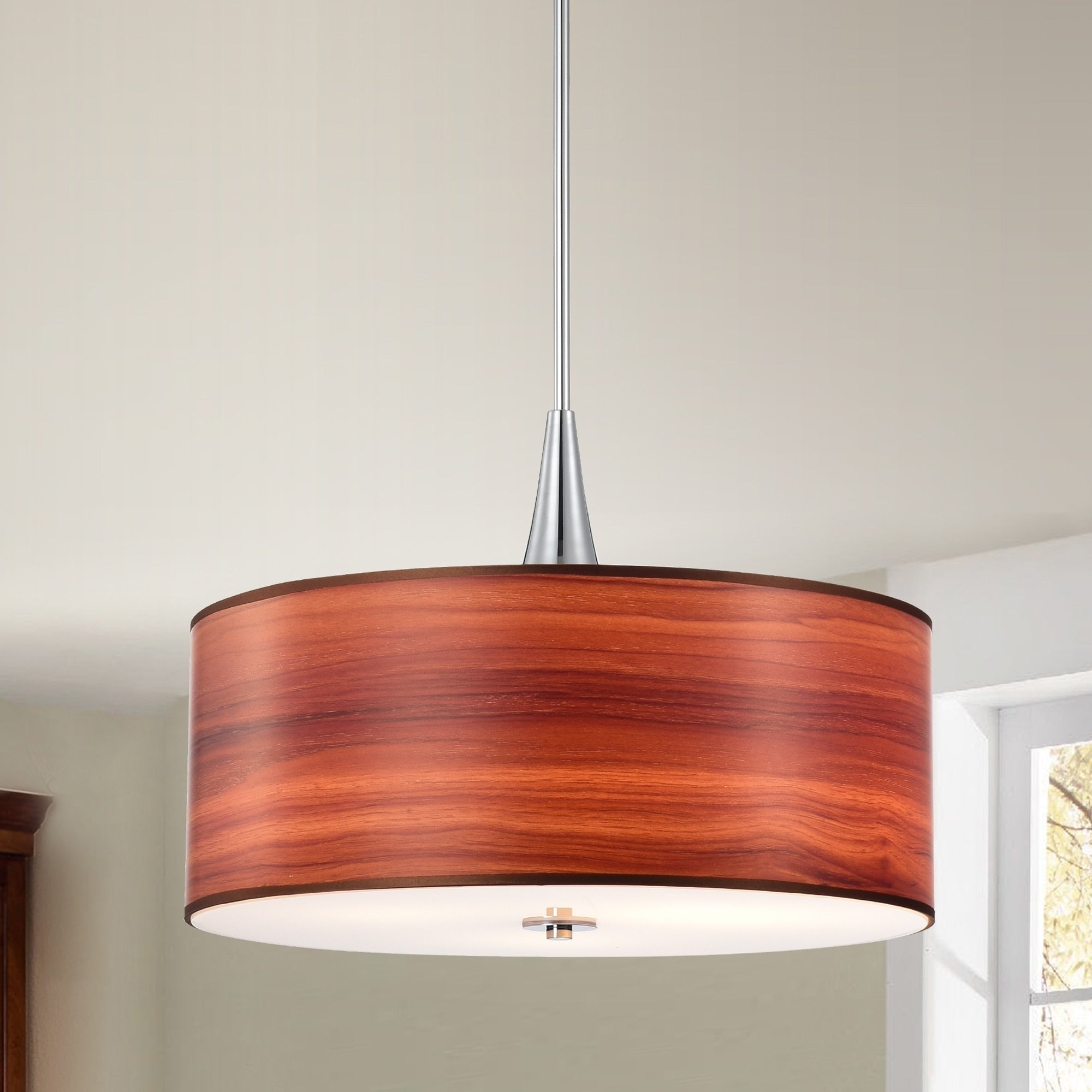 Christian 3 Light Mahogany Pendant Light