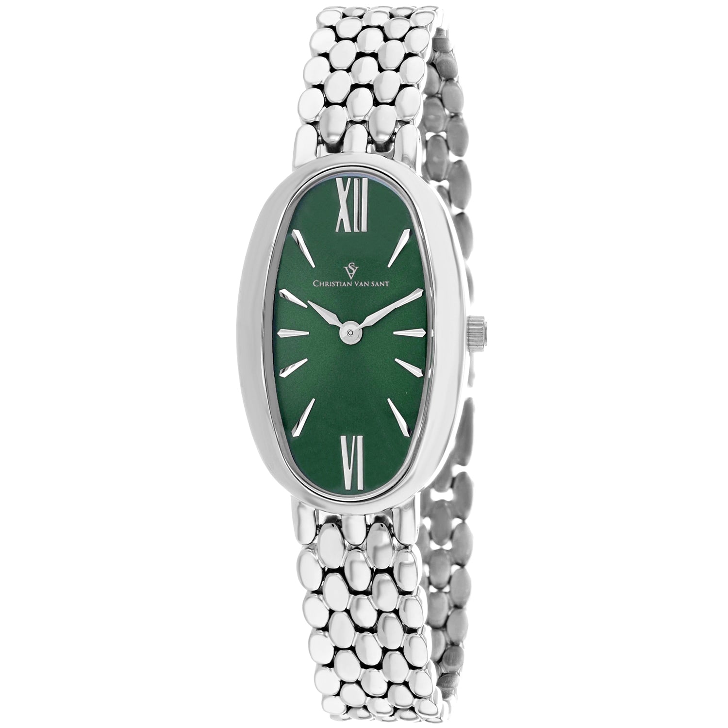 Christian Van Sant Womens Lucia Green Dial Watch Cv1813 One Size