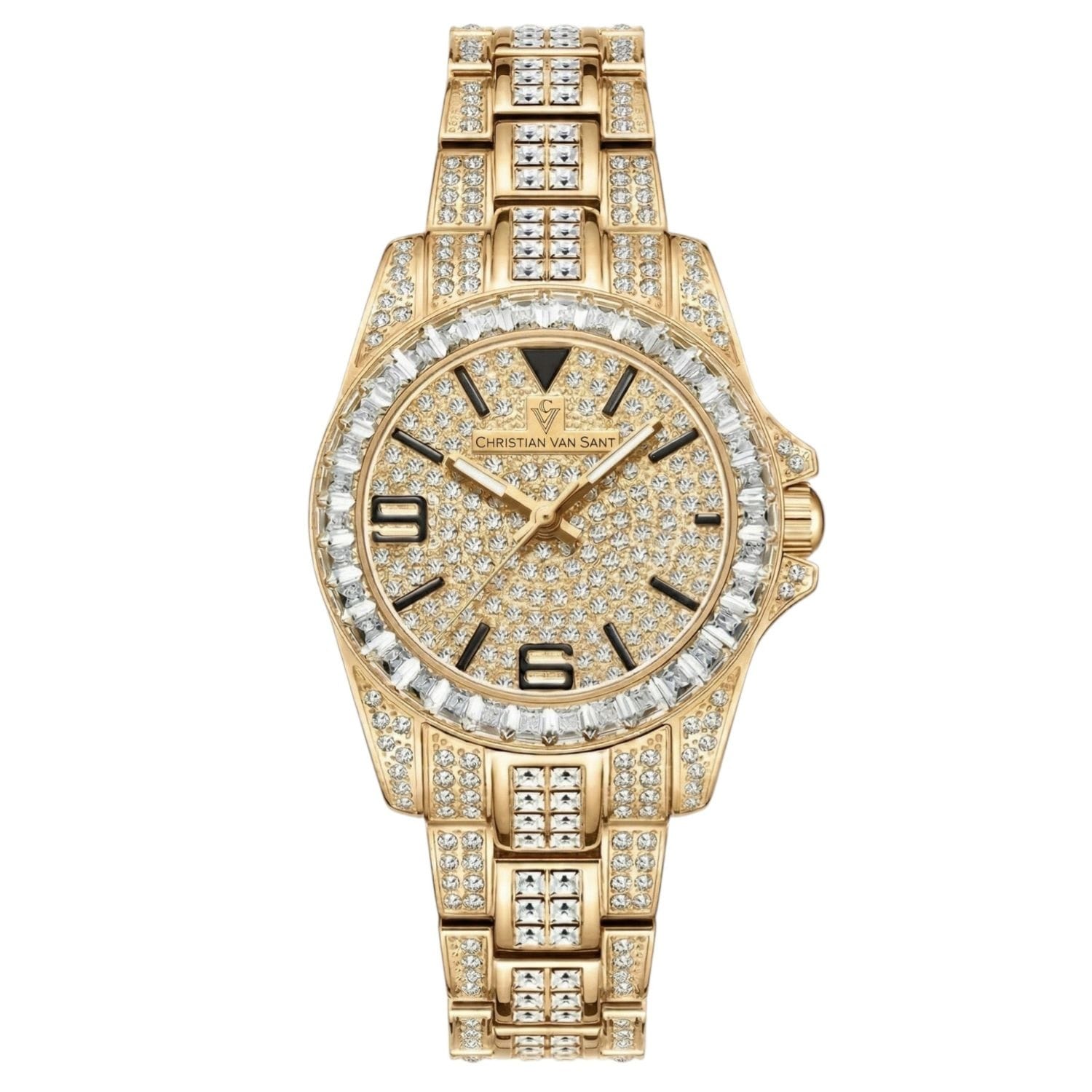 Christian Van Sant Womens Majestic Gold Dial Watch Cv9212 One Size