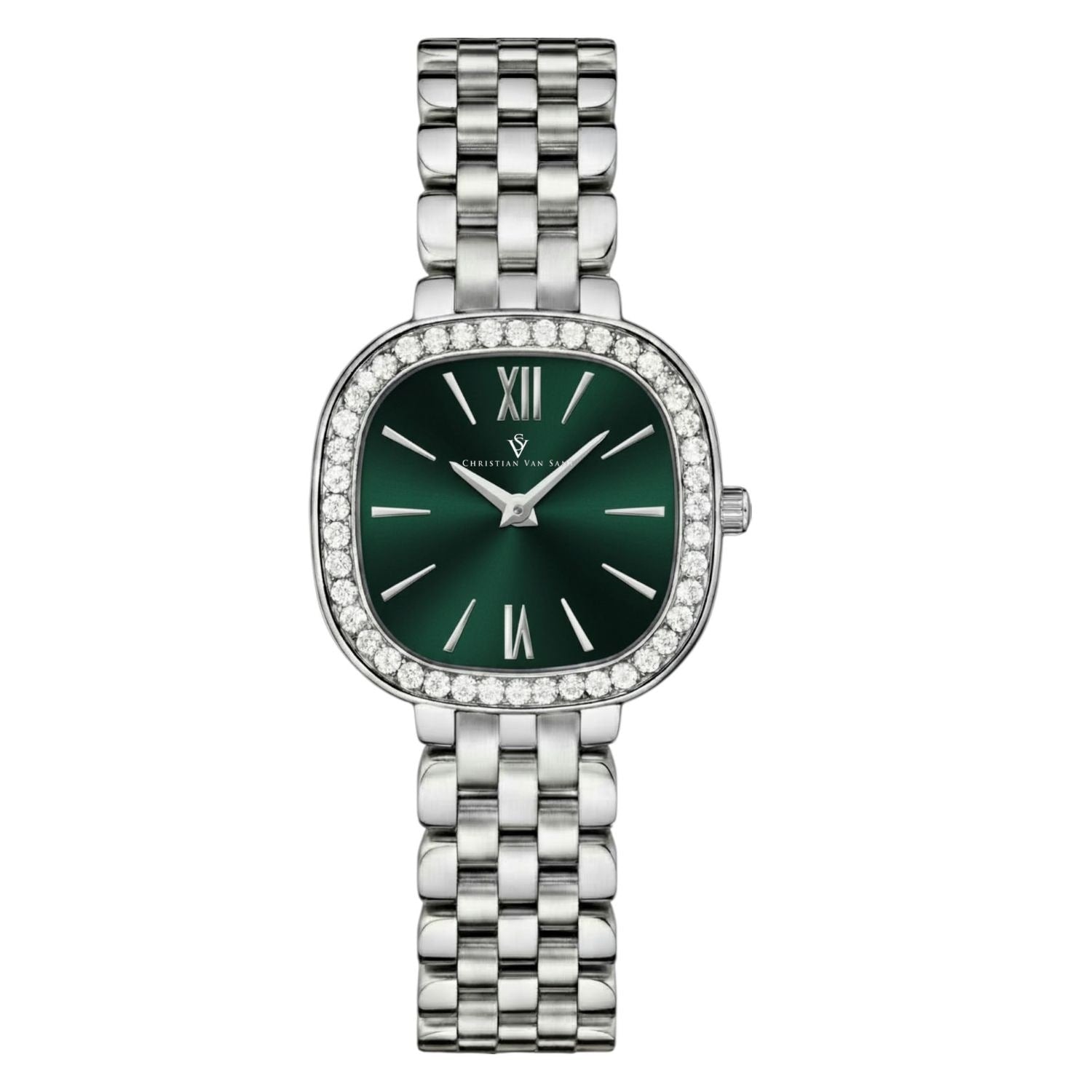 Christian Van Sant Womens Rivoli Green Dial Watch Cv1261 One Size