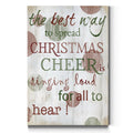 Christmas Cheer Type Gallery Wrapped Canvas