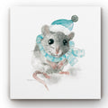 Christmas Critter Mouse Gallery Wrapped Canvas