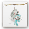 Christmas Critter Possum Gallery Wrapped Canvas