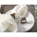 Christmas Design Napkin Ring Set Of 4