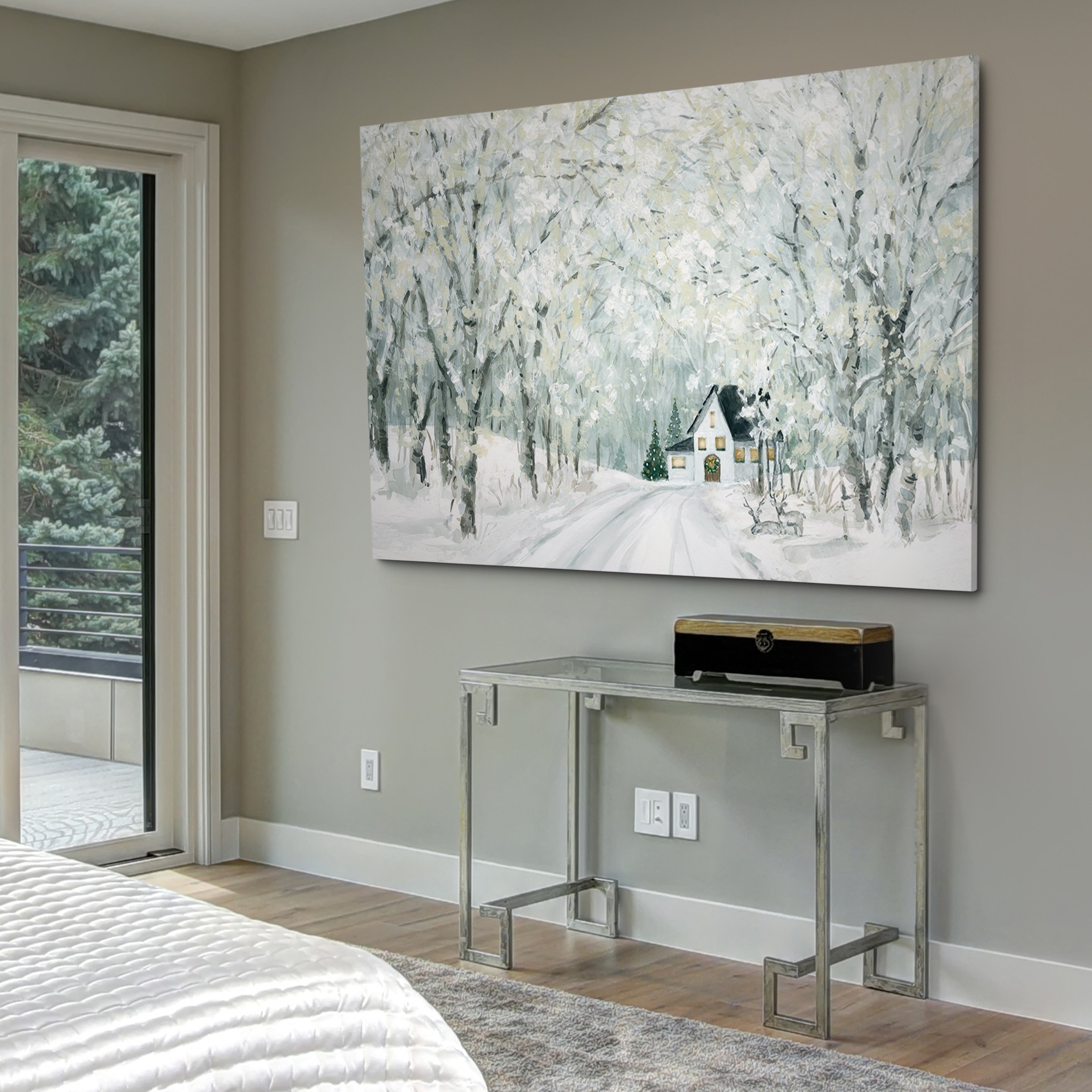 Christmas Lane Gallery Wrapped Canvas