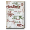 Christmas Means More Type Gallery Wrapped Canvas