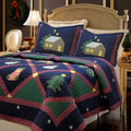 Cozy Line Christmas Night Patchwork 3 Piece Quilt Set