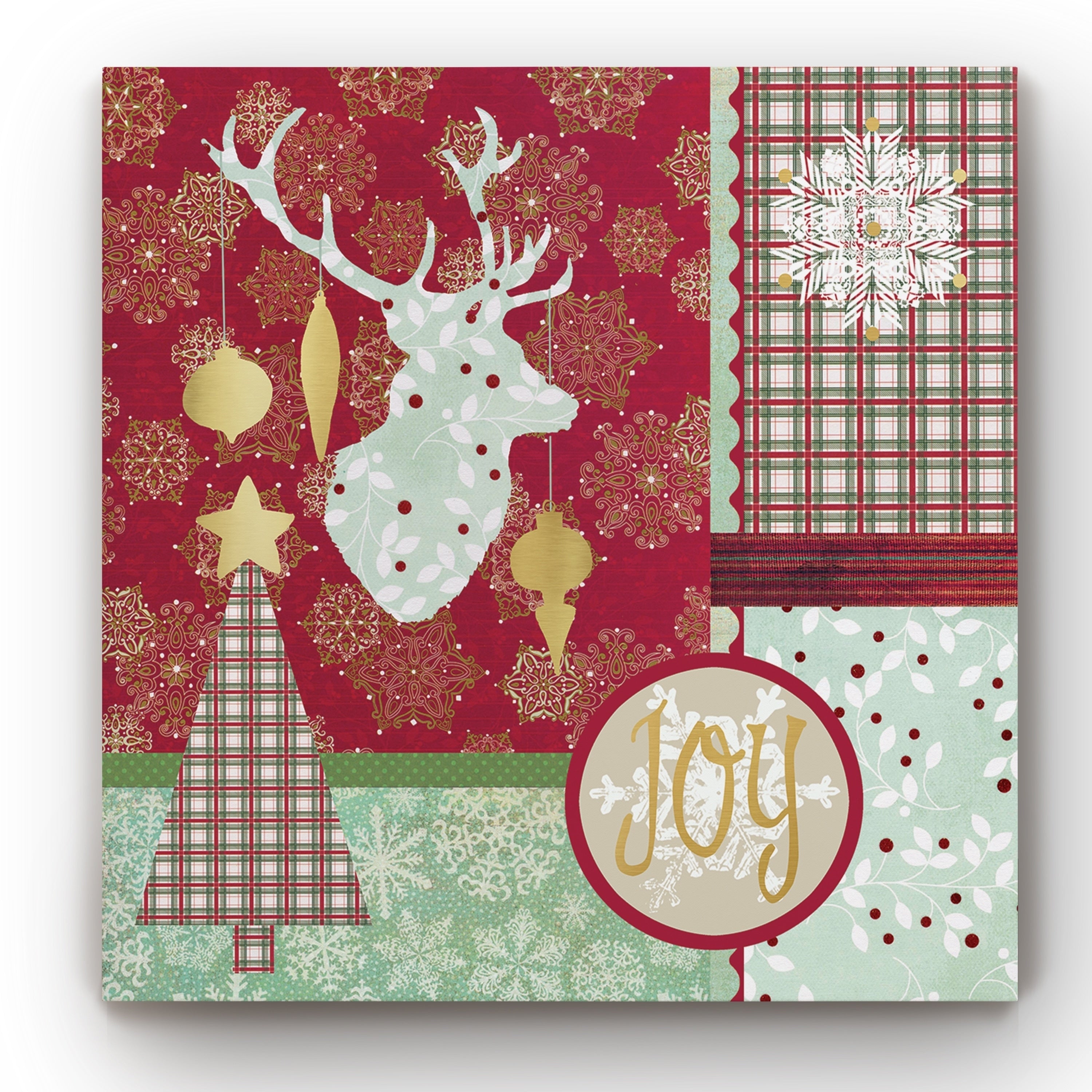 Christmas Pattern Gallery Wrapped Canvas