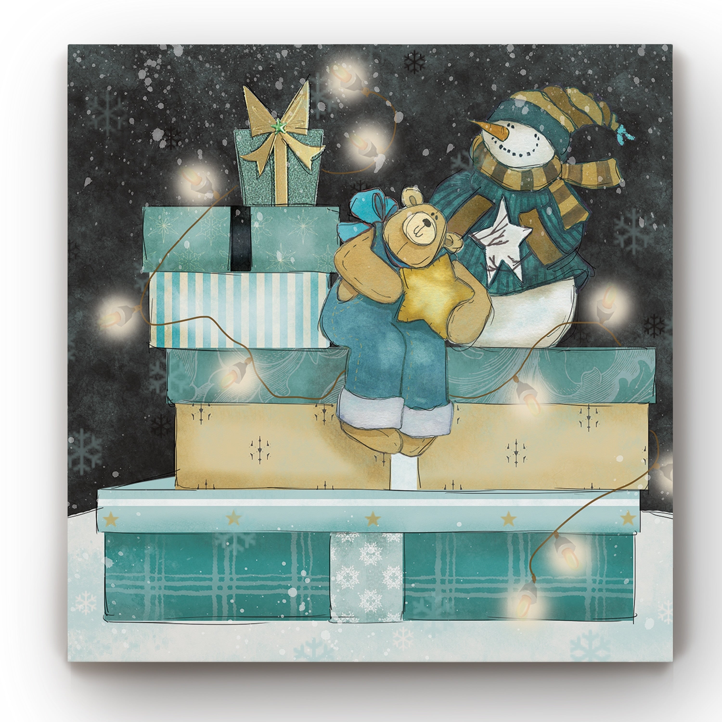 Christmas Presents I Gallery Wrapped Canvas