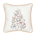 Puppy Tree Embroidered Pillow
