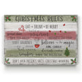 Christmas Rules Gallery Wrapped Canvas