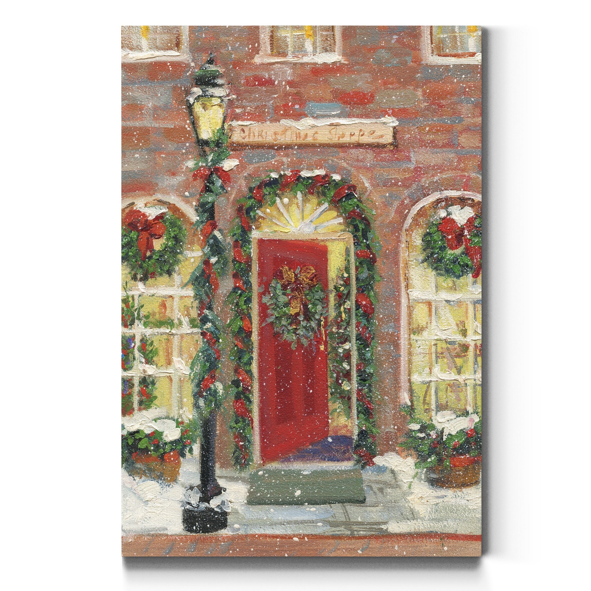 Christmas Shoppe Gallery Wrapped Canvas