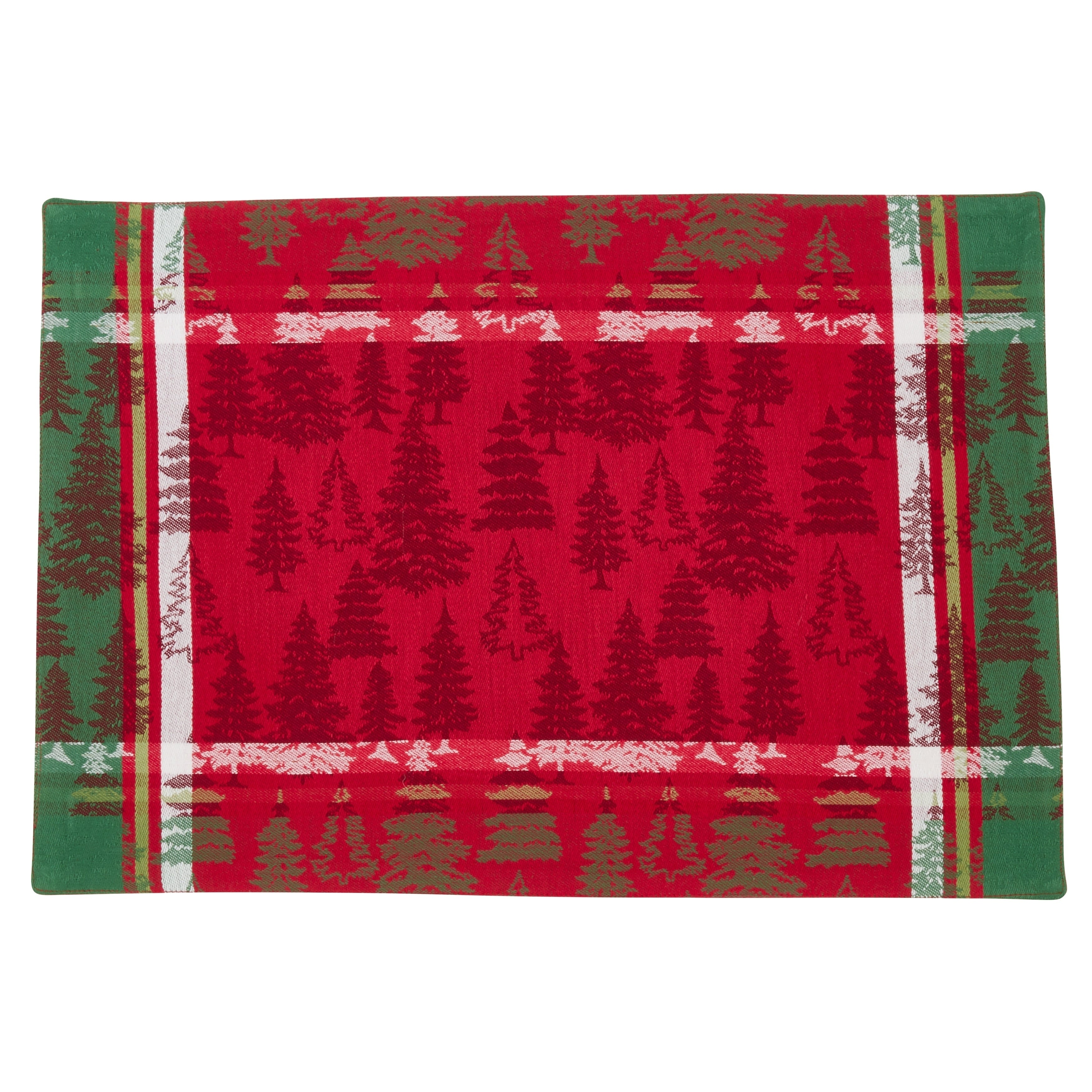 Christmas Tree Plaid Placemats Set Of 4