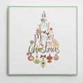 Christmas Tree Word Play Premium Gallery Wrapped Canvas
