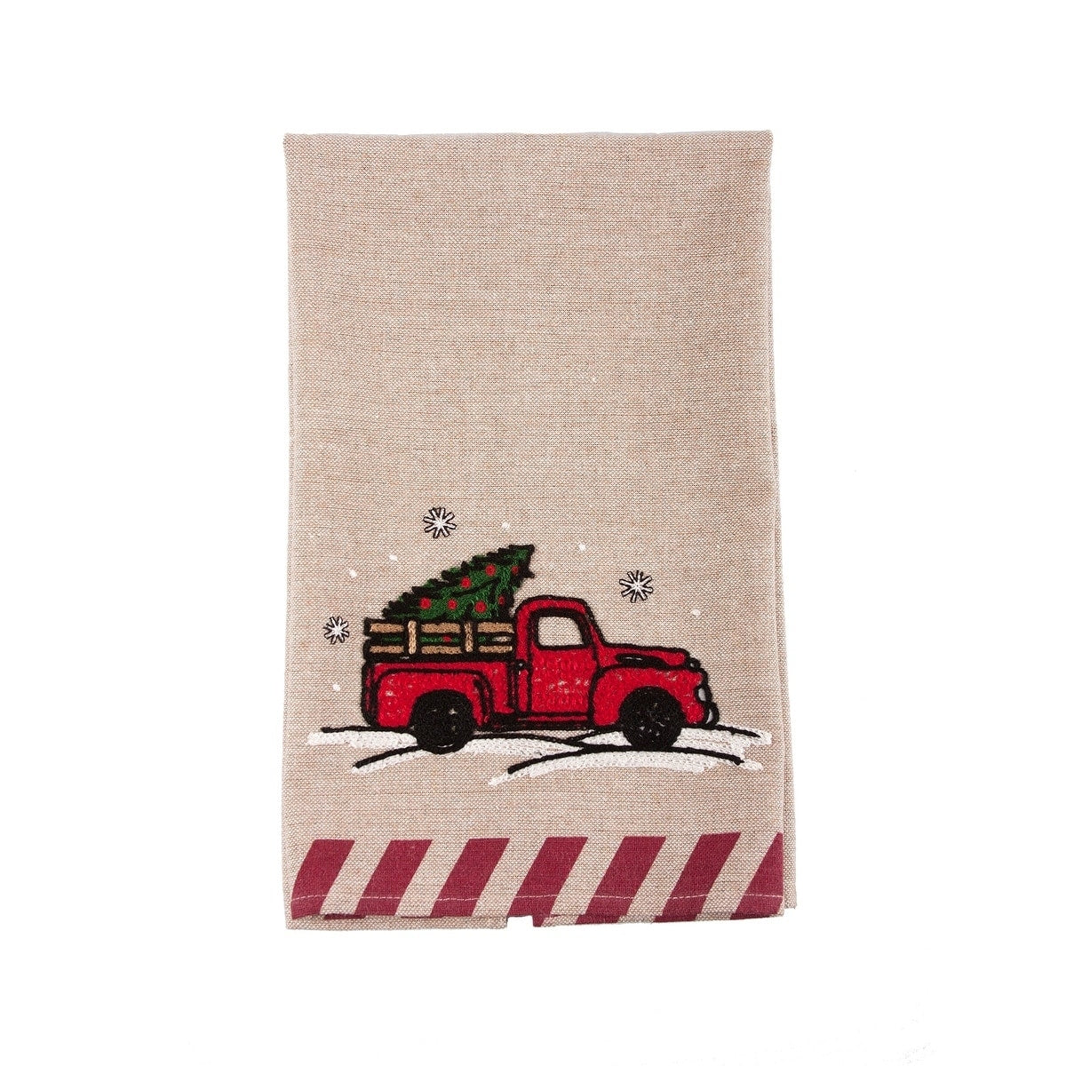 Christmas Truck Christmas Tea Towel 17 By 27 Inch