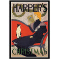 Christmas With A Book Framed Art Print