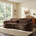 Christopher Knight Home 2 Piece Set Modern Curved Upholstered Sectional Sofa With Chaise Lounge High Density Foam