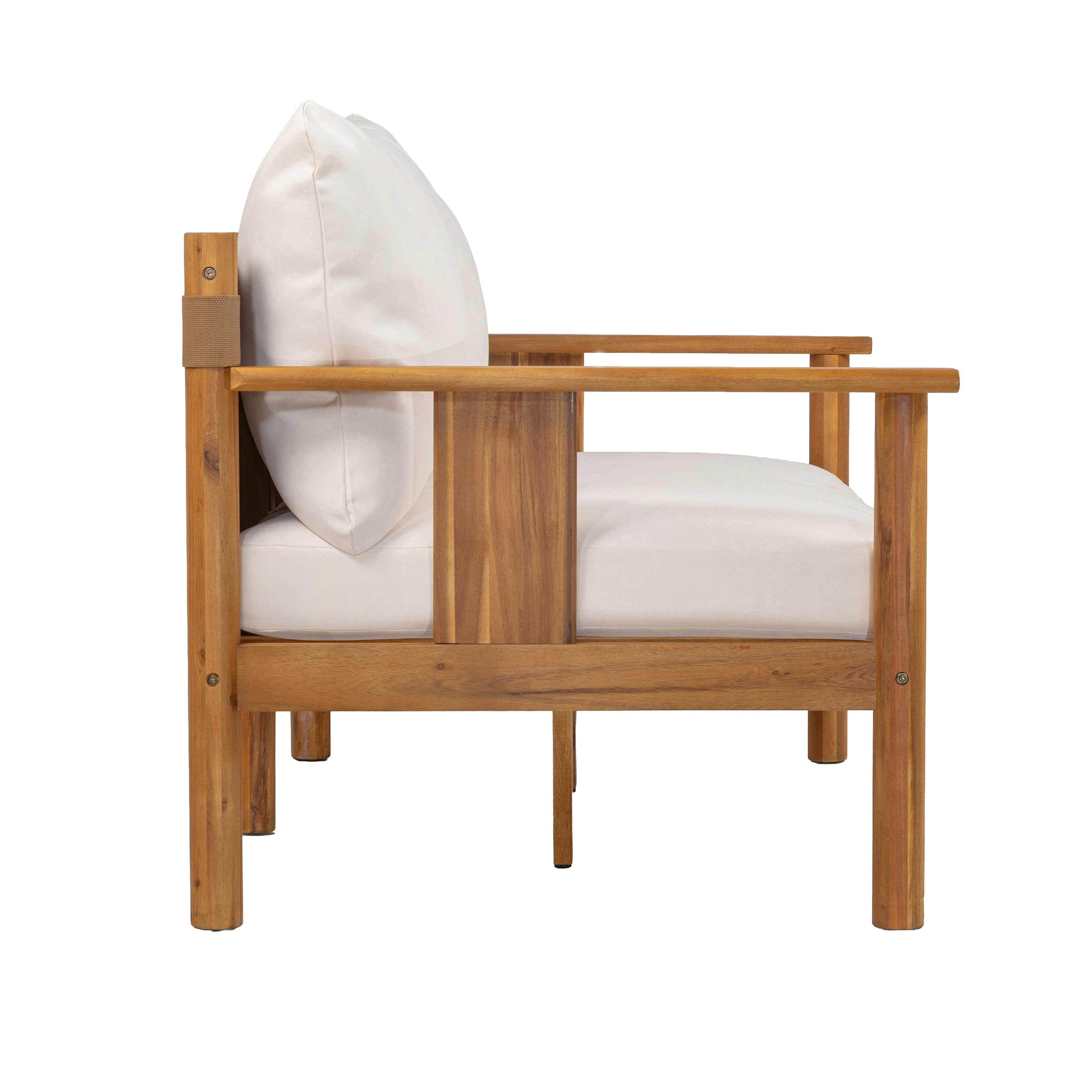 Christopher Knight Home Acacia Wood Outdoor Patio Conversation Set