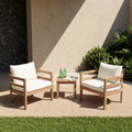 Christopher Knight Home Alger Outdoor Club Chair With Acacia Wood Frame And Weather Resistant Design