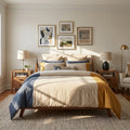 Christopher Knight Home Arlisse Modern 3 Piece Bedroom Set Upholstered Wood Platform Bed Two Nightstands With Open Shelf