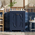 Christopher Knight Home Aveline French 24 Bathroom Vanity With Soft Close Doors Adjustable Shelf Open Storage