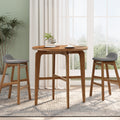 Christopher Knight Home Bracken Retro Nordic Counter Height Bar Table With Solid Wood Legs Cross Reinforced Beams