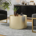 Christopher Knight Home Braeburn Modern Silvertone Goldtone Hammered Iron Round Accent Table