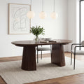 Christopher Knight Home Camden Modern Expandable Oval Dining Table Base With Fluted Pedestal Design
