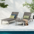 Cape Coral Outdoor Chaise Lounge With Cushion Set Of 2 By Christopher Knight Home