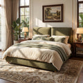 Christopher Knight Home Charlotte Upholstered Platform Bed With Removable Pillow Headboard