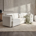 Christopher Knight Home Contemporary Upholstered Curved 3 Seater Sofa With Movable Cushions And 2 Throw Pillows