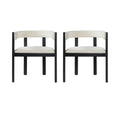 Christopher Knight Home Dawson Modern Dining Arm Chair Set With Sculpted Comfort And Solid Wood Support