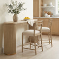 Christopher Knight Home Egan Farmhouse 3 Piece Counter Height Dining Set With Ladder Back Stools Rectangular Bar Table