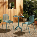 Christopher Knight Home Eldred Modern 3 Piece Outdoor Indoor Patio Bistro Set With Dining Chairs Compact Round Bistro Table