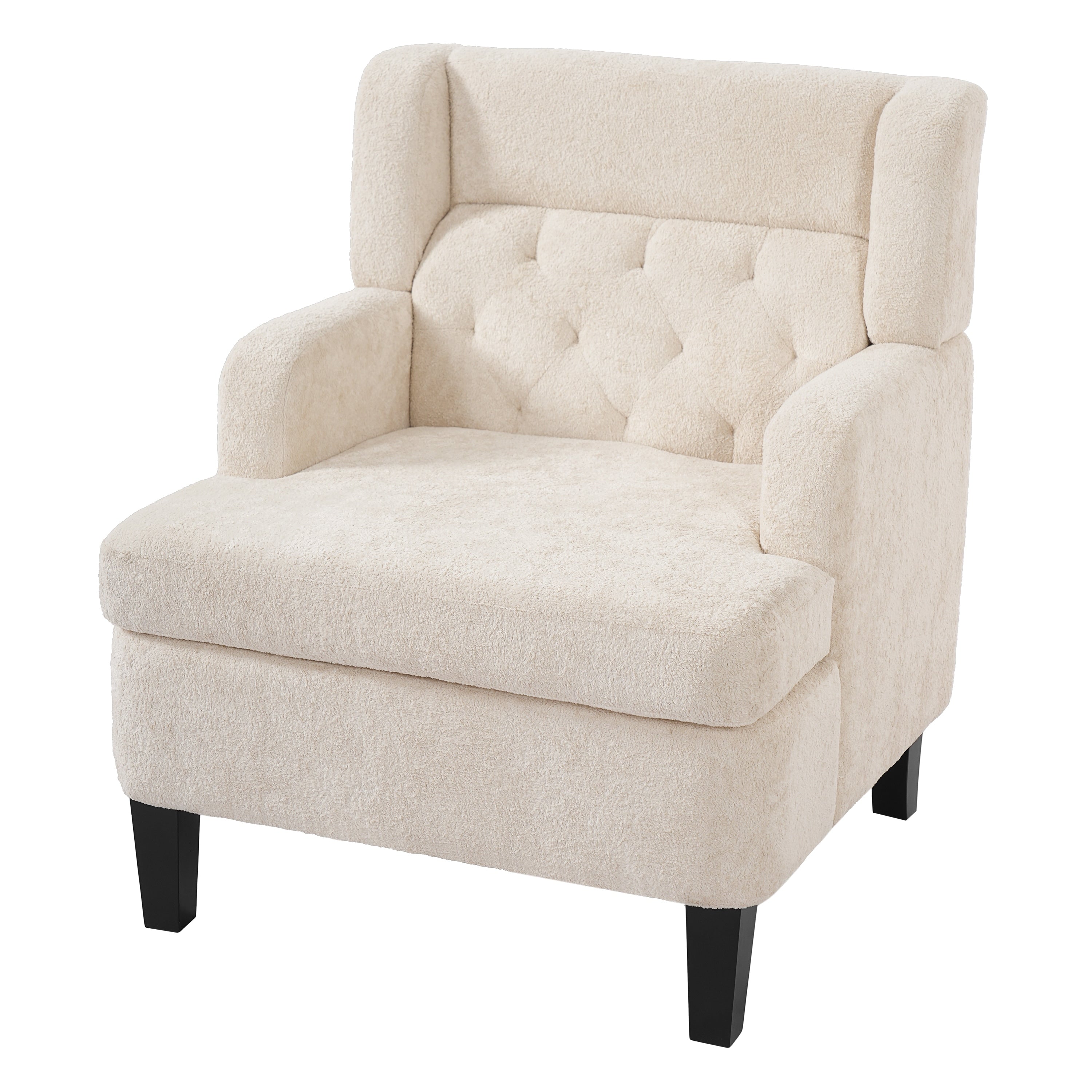 Christopher Knight Home Hartley Modern Accent Chair Ergonomic Tufted Upholstered Back And Plush Fabric Seating 1 Piece