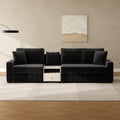 Christopher Knight Home Havencrest 111.8 Modern Upholstered Modular Sofa With Storage Armrest Center Console