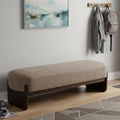 Christopher Knight Home Havenport Modern Upholstered Bench With Textured Loop Yarn Fabric