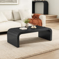 Christopher Knight Home Julian Waterfall Coffee Table Mdf Modern Curved Silhouette Spacious Minimalist Design
