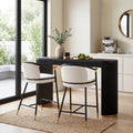 Christopher Knight Home Kara Contemporary 3 Piece Counter Height Dining Set With Upholstered Metal Frame Stools Bar Table