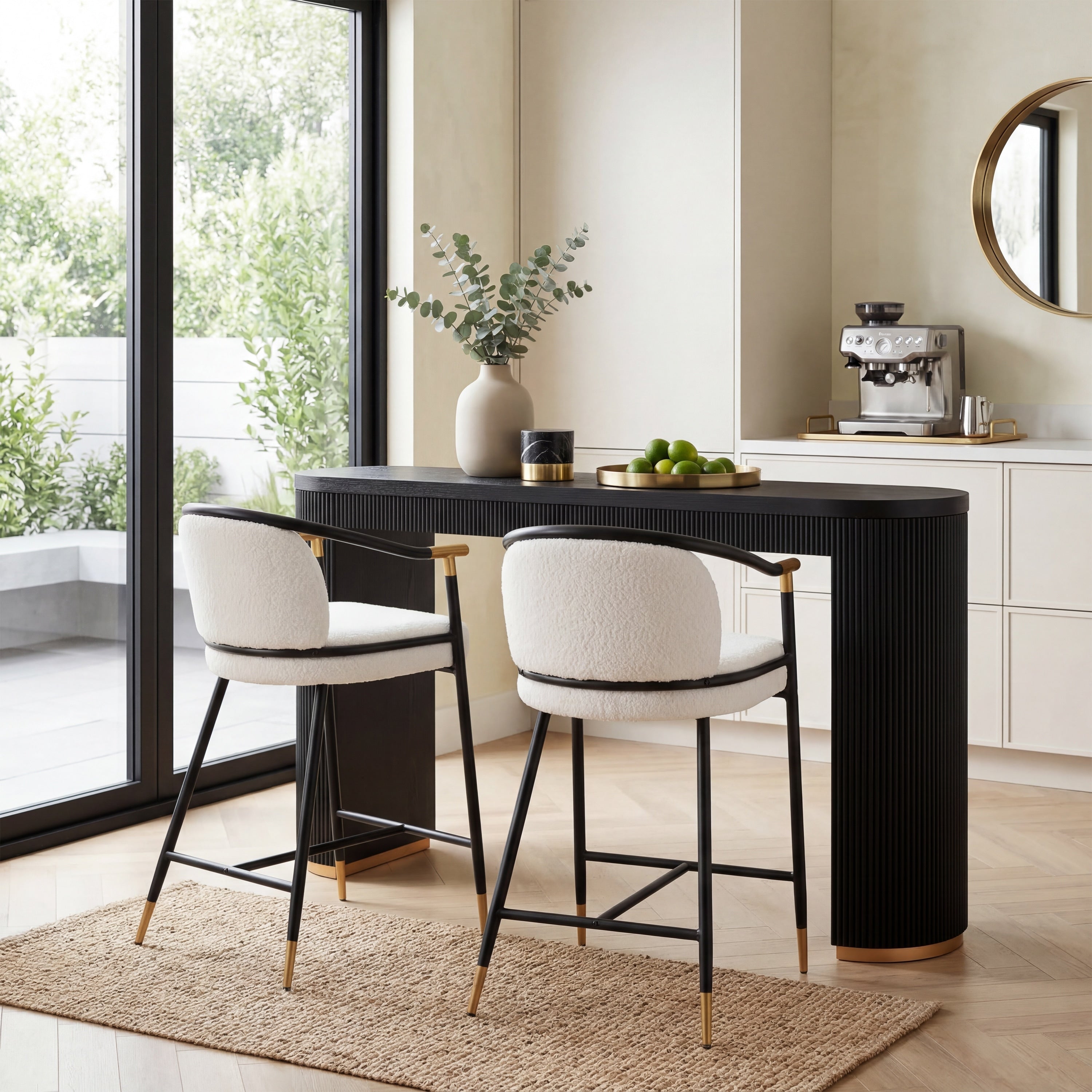Christopher Knight Home Kara Contemporary 3 Piece Counter Height Dining Set With Upholstered Metal Frame Stools Bar Table