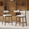 Christopher Knight Home Kavo Modern Counter Height Bar Stools With Padded Seat Adjustable Foot Glides