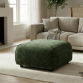 Christopher Knight Home Marcella Modern Plush Upholstered Square Ottoman Footrest For Living Rooms Bedrooms Home Offices