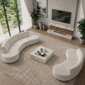 Christopher Knight Home Mid Century Modern Chenille 5 Piece Upholstered Sectional Sofa Set