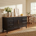 Christopher Knight Home Modern Acacia Wood Top Storage Sideboard Buffet Cabinet With 6 Drawers Adjustable Shelf