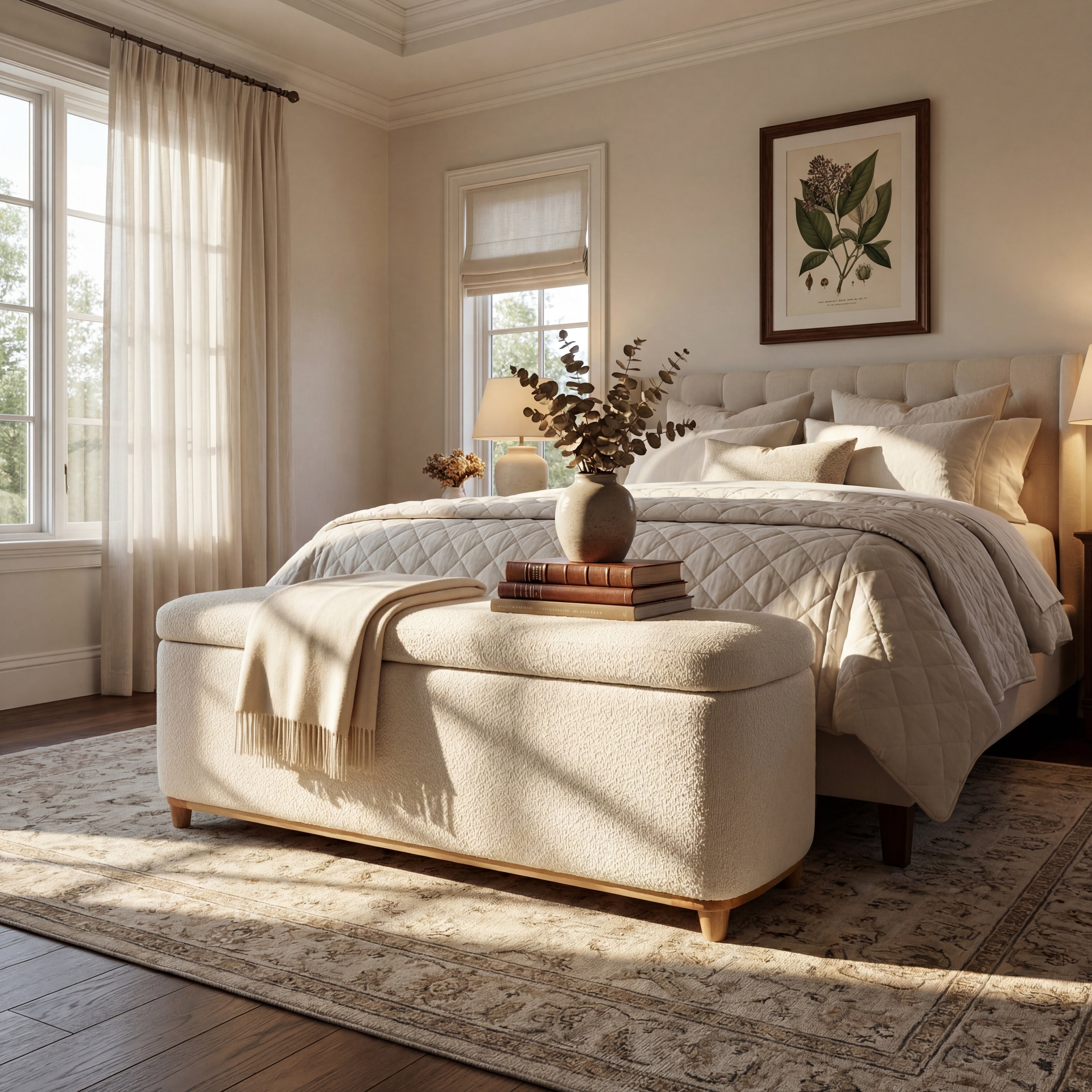 Christopher Knight Home Modern Aero Upholstered Storage Ottoman Bench With Solid Wood Legs And Lift Top Storage