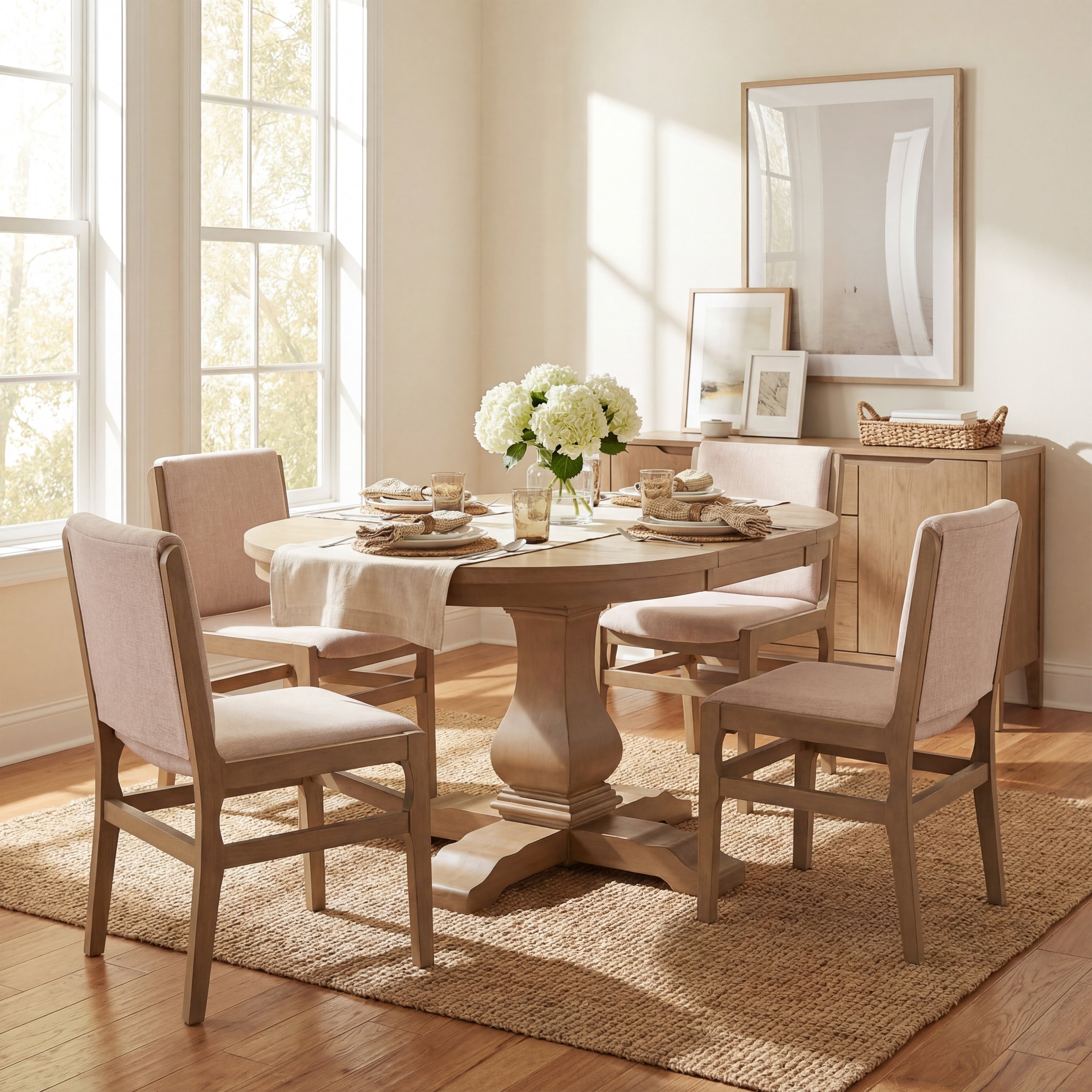 Christopher Knight Home Modern Contemporary Upholstered Armless Dining Chairs Set With Seat And Back Cushion
