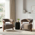 Christopher Knight Home Modern Curved Upholstered Accent Arm Chair With Unique 3 Legs Sculpted Backrest Set Of 2 Set Of 2