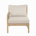 Christopher Knight Home Modern Outdoor Solid Wood 3 Seater Sofa Set With Coffee Table 3 Seater